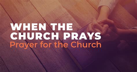 what to pray for the church